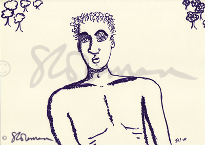 purple, guy, drawing, picture, art, sketch, fun, imaginary, suzanne, coleman, artofageniusmind, planetary