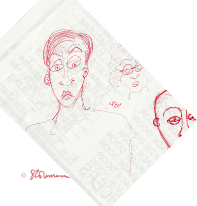 red, face, guy, drawing, guy, man, male, boy, faces, ink, people, person, sketch, suzanne,coleman,artofageniusmind